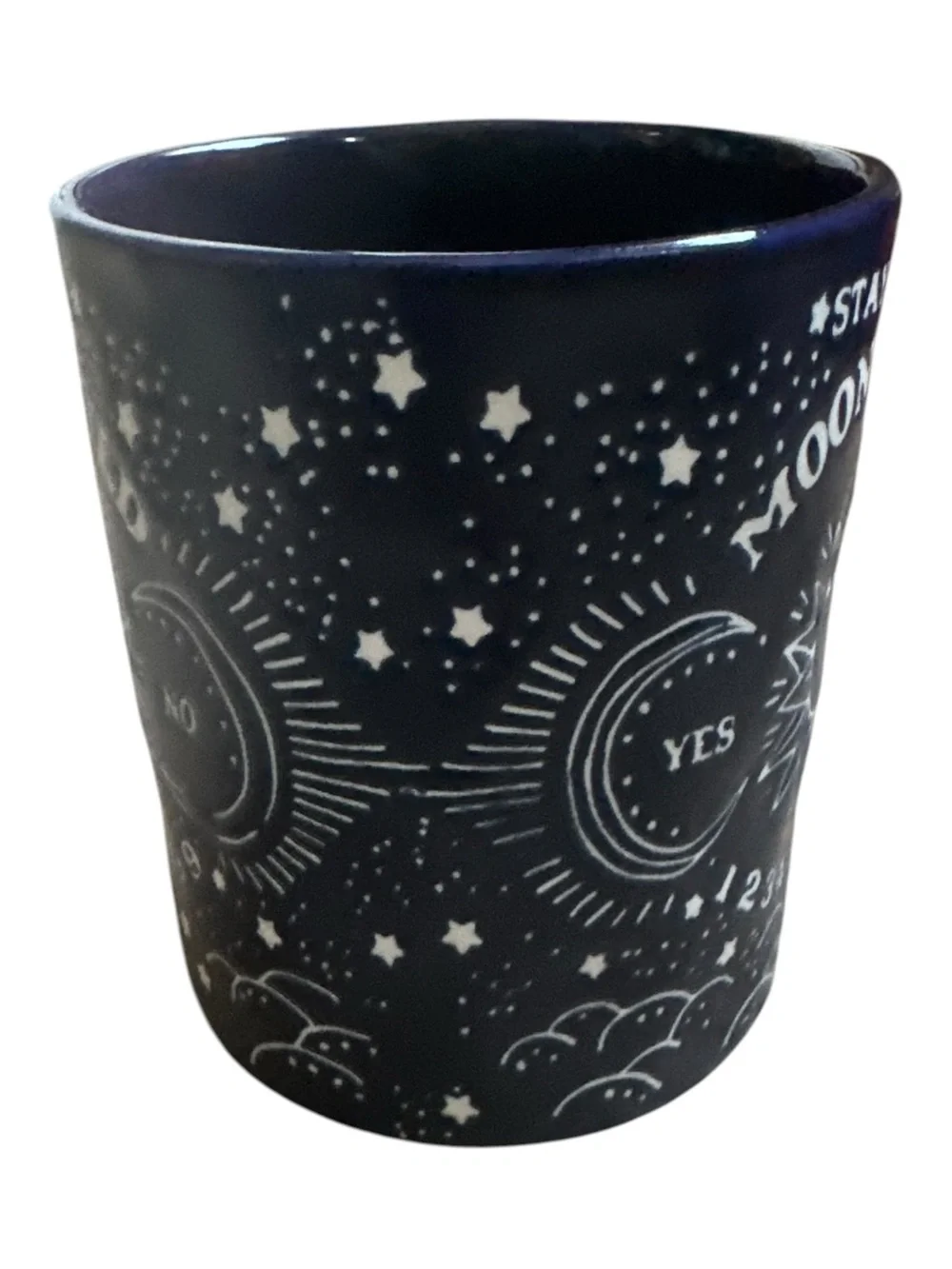 Stay Wild Moon Child Navy Blue Celestial Oracle Yes/No Mug 14 oz